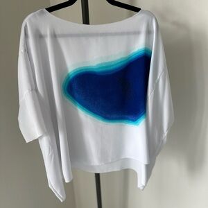 Rachel Roy White and Blue Women's Top